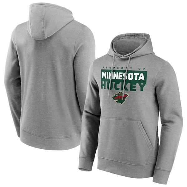 Men's Minnesota Wild Gray Gain Ground Hoodie